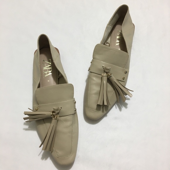 Shoes - Zara Ecru dressy shoes size 38